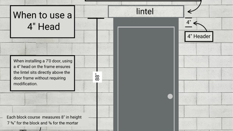 When To Use a Hollow Metal Frame With a 4″ Head
